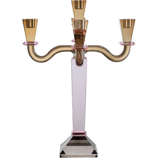 CRYSTAL candelabra h41cm multicolour