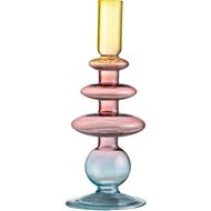 RINGS candle holder h23cm multicolour