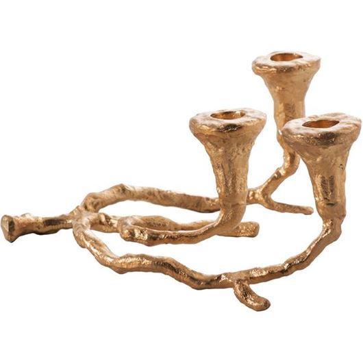 BRANCH candle holder h11cm gold