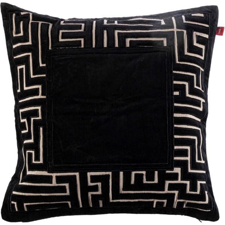 MAZE cushion cover 50x50 black