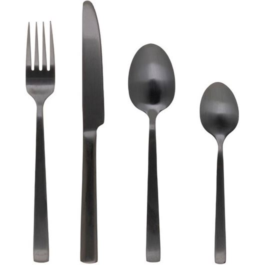 AKIRA cutlery set of 16 black