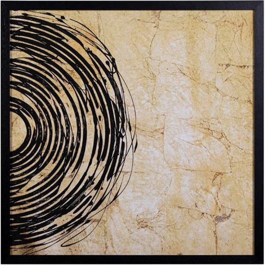 GOLD Eclipse II print 80x80 black