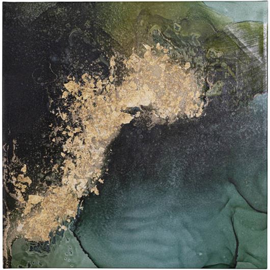 Picture of EMERALD Topo I canvas multicolour - 100x100cm