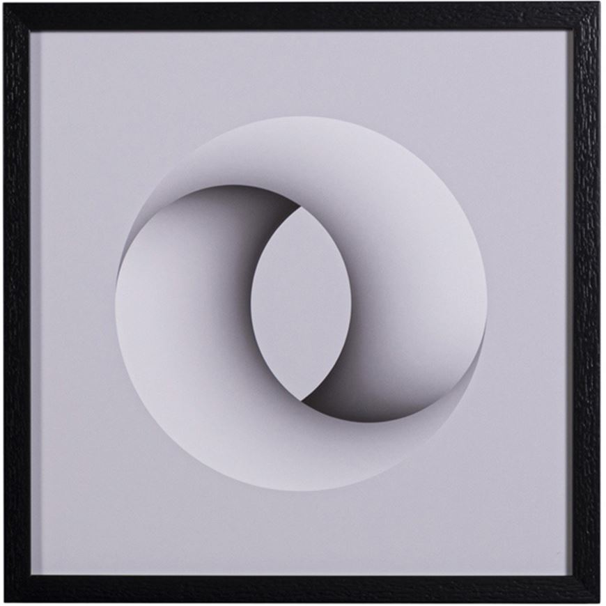 Picture of HARMONY II print black - 43x43cm