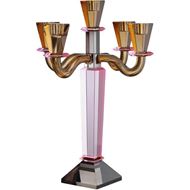 CRYSTAL candelabra h41cm multicolour