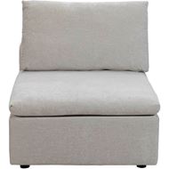 LIGHT armless chair natural