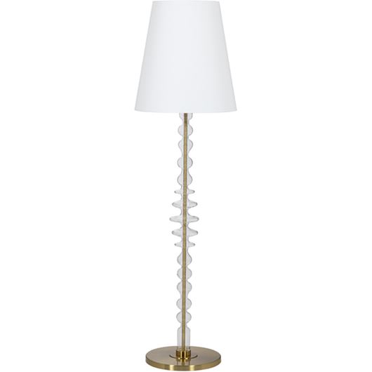 Picture of CARLY floor lamp h165cm white/brass
