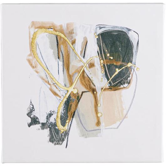 Picture of ABSTRACT I canvas white - 40x40cm