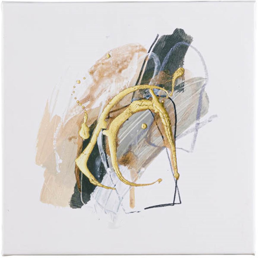 Picture of ABSTRACT II canvas white - 40x40cm