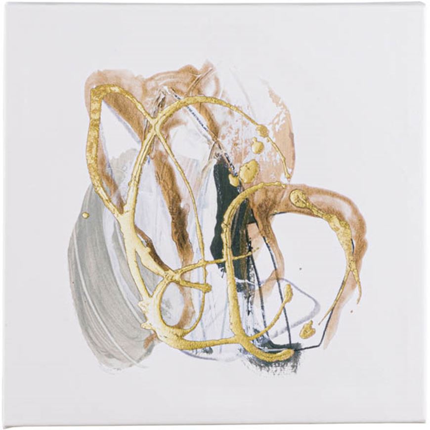 Picture of ABSTRACT III canvas white - 40x40cm