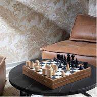 HERA chess set 40x40 brown