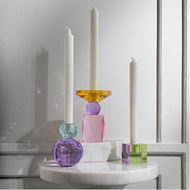 CANDY candle holder h15cm multicolour