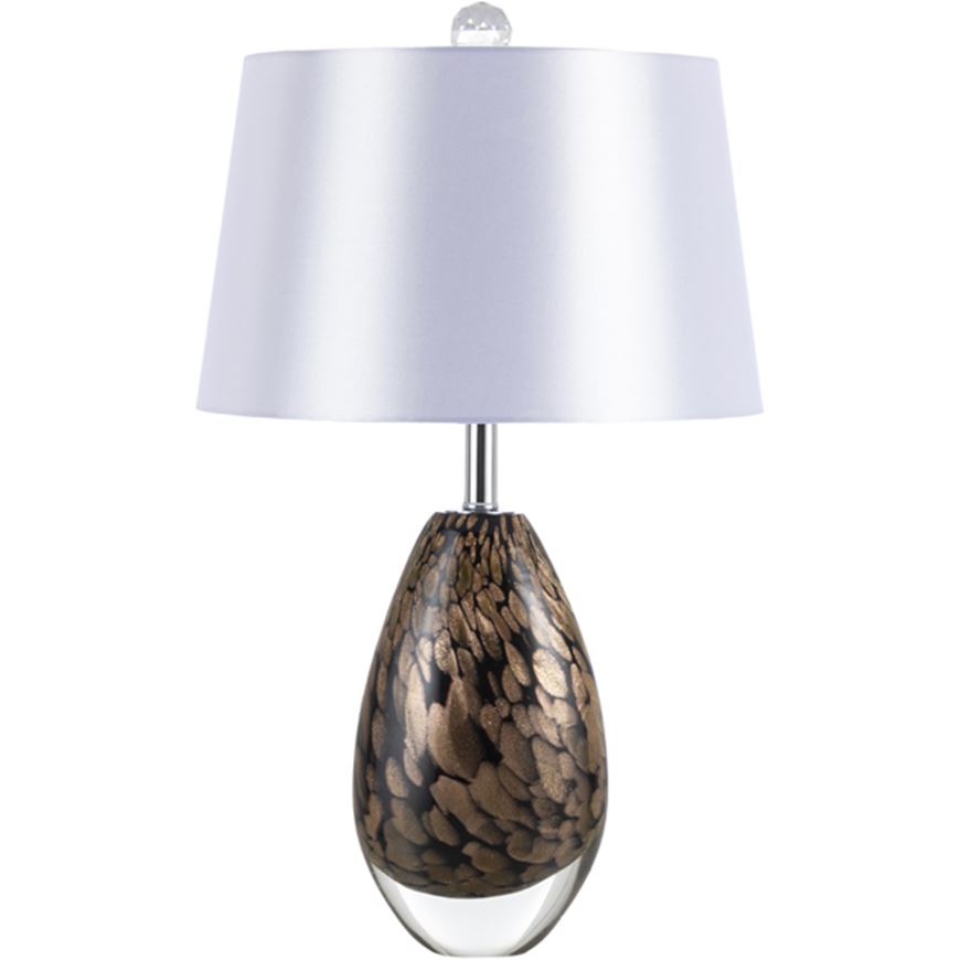 Picture of SPARKLE table lamp white/brown - H60cm