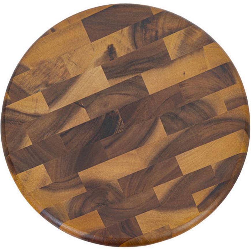 Picture of ACACIA serving board brown - dia 35cm