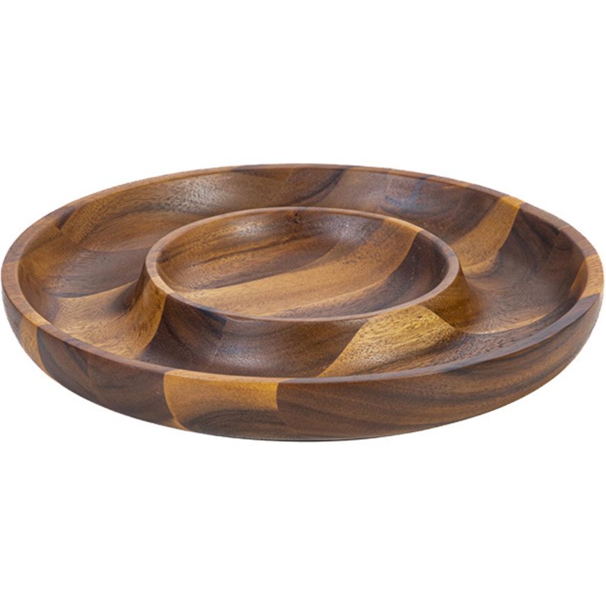 Picture of ACACIA chip and dip brown - dia 35cm