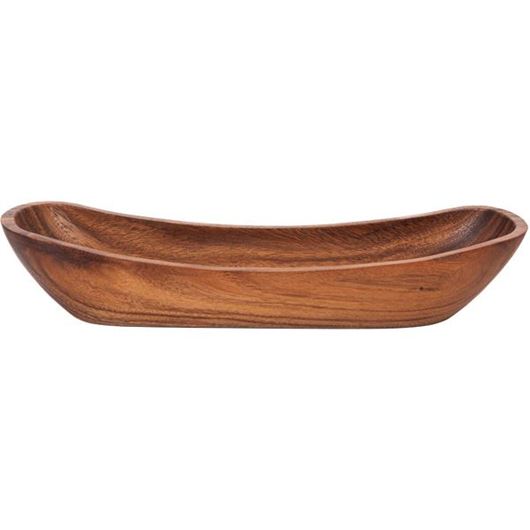 ACACIA dish 42x13 brown