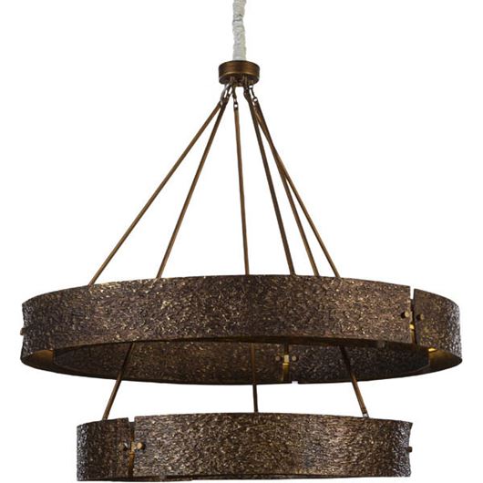 Picture of BARK chandelier brass - dia 120cm