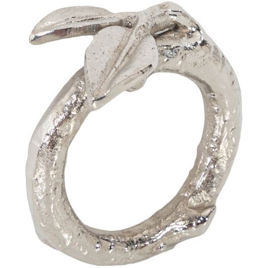 Picture of LEAF napkin ring nickel