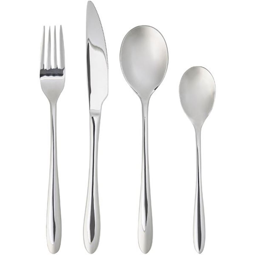 TRISTAO cutlery set of 4 silver