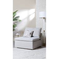 LIGHT armless chair natural