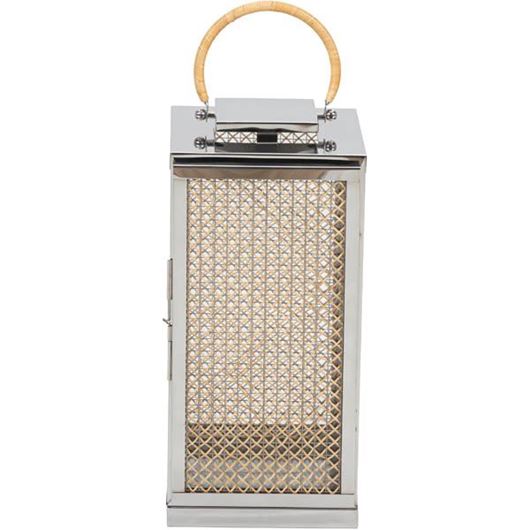 JALY lantern h49cm natural/stainless steel