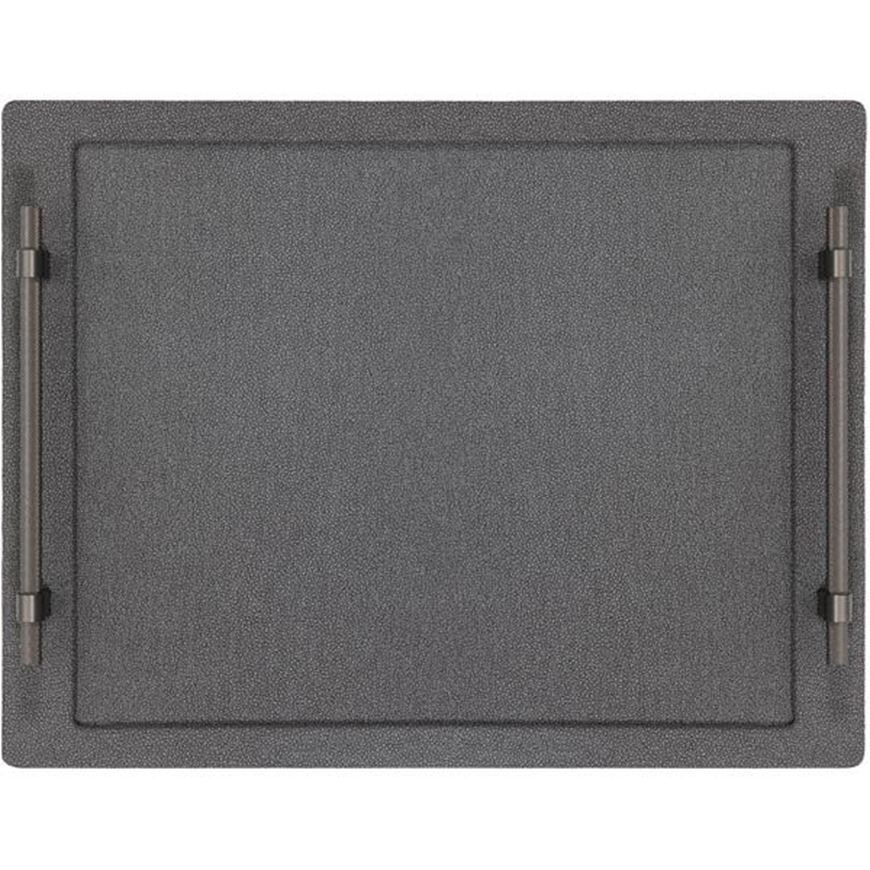 SHAGREEN tray 50x38 grey