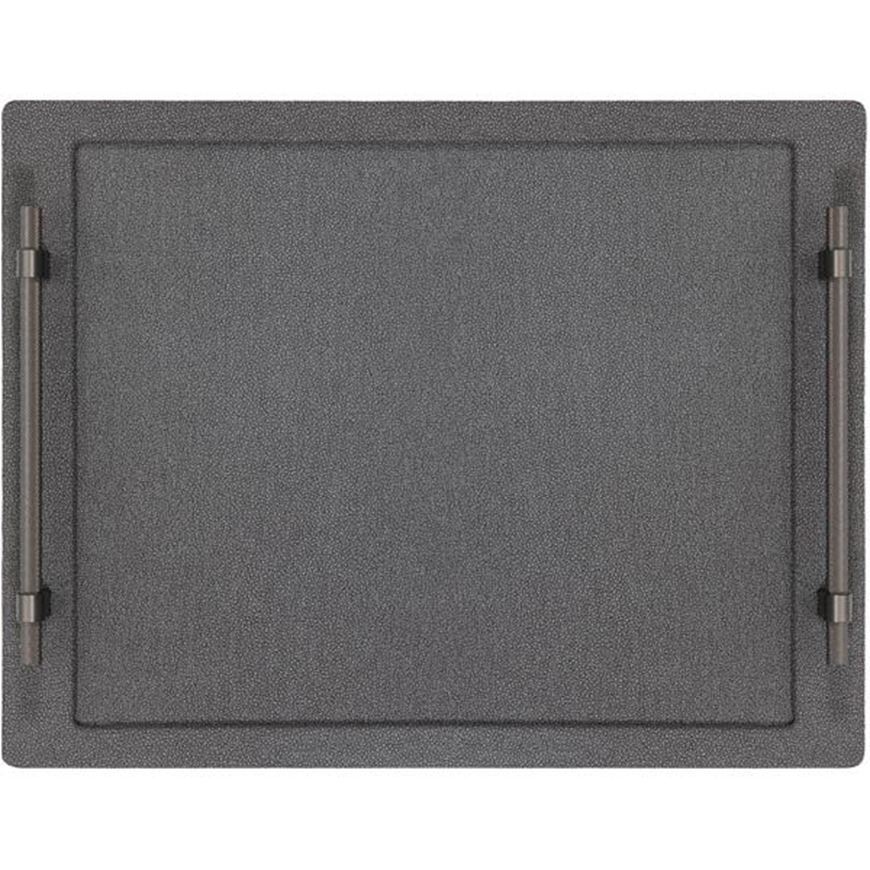 SHAGREEN tray 50x38 grey