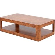 SWIRL coffee table 130x70 brown