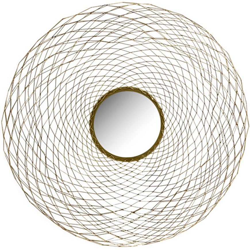 Picture of MANYA wall mirror gold - dia 83cm