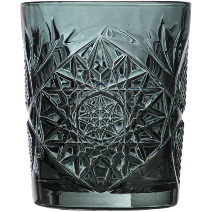 Picture of HOBSTAR double old fashioned glass green - 35.5cl