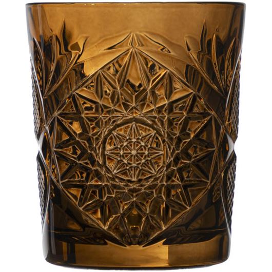 Picture of HOBSTAR double old fashioned glass ochre - 35.5cl