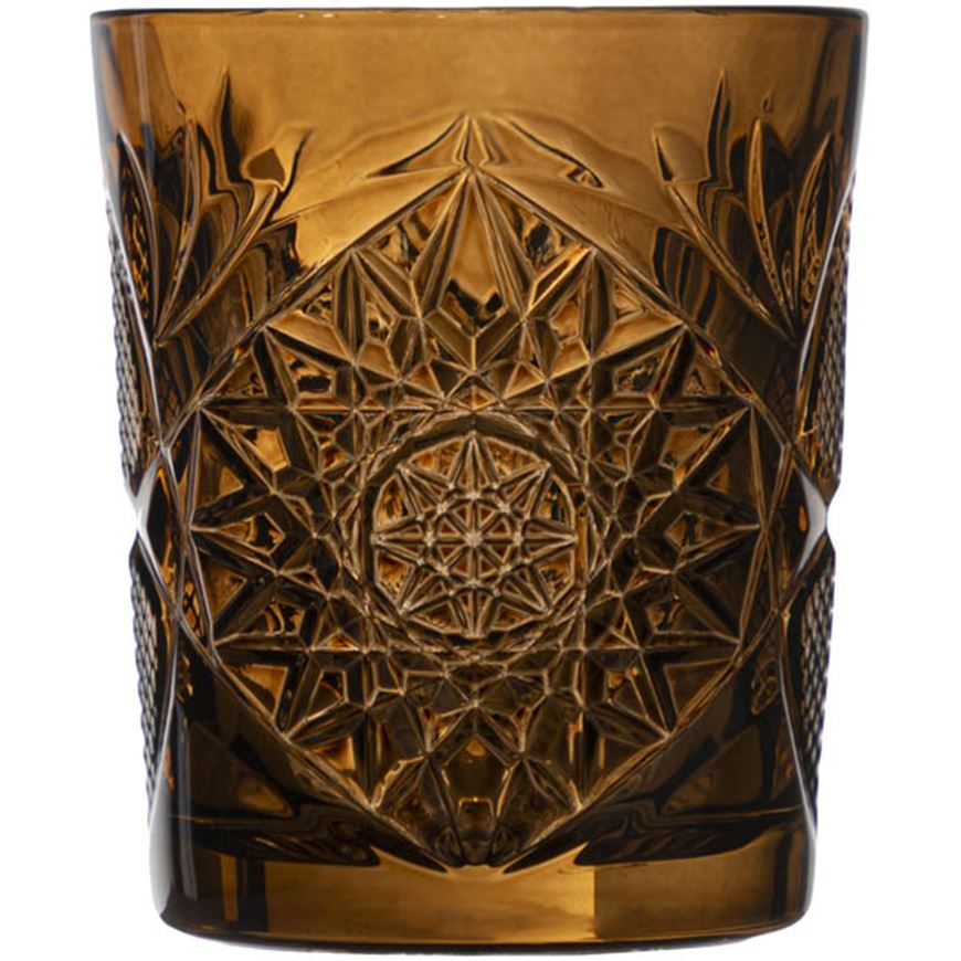 Picture of HOBSTAR double old fashioned glass ochre - 35.5cl