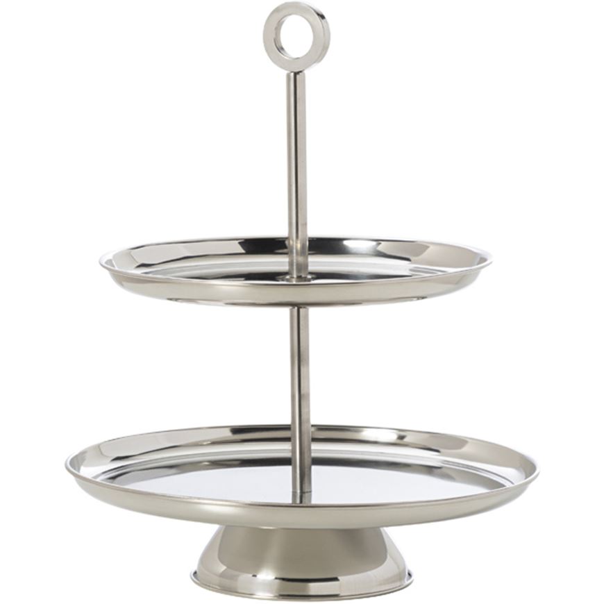 Picture of ORIZ cake stand h35cm silver