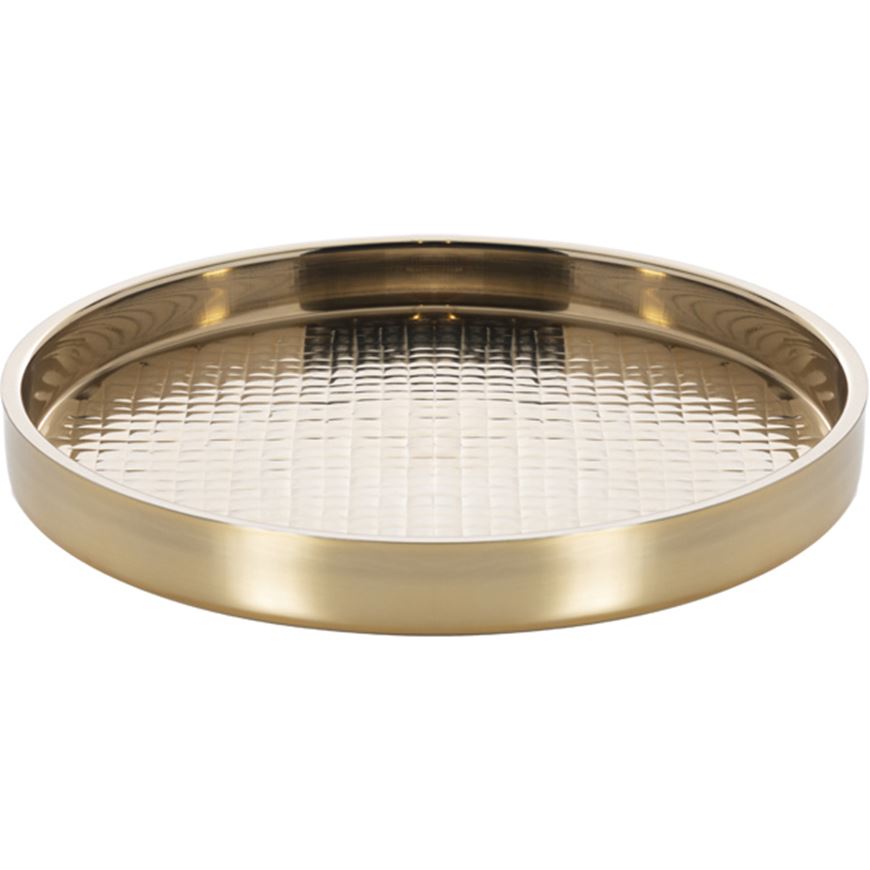 Picture of CORSIVO tray d35cm gold