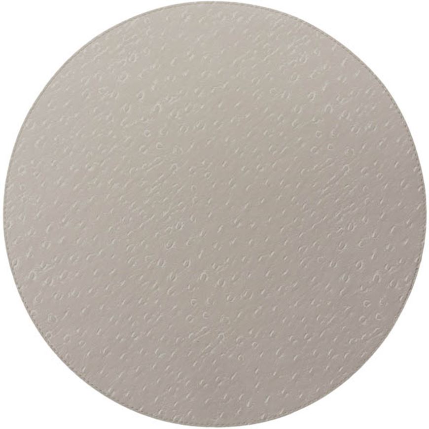 Picture of PEACOCK placemat beige - dia 40cm