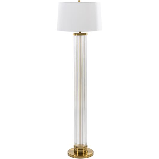 Picture of CORA floor lamp white/gold - H163cm