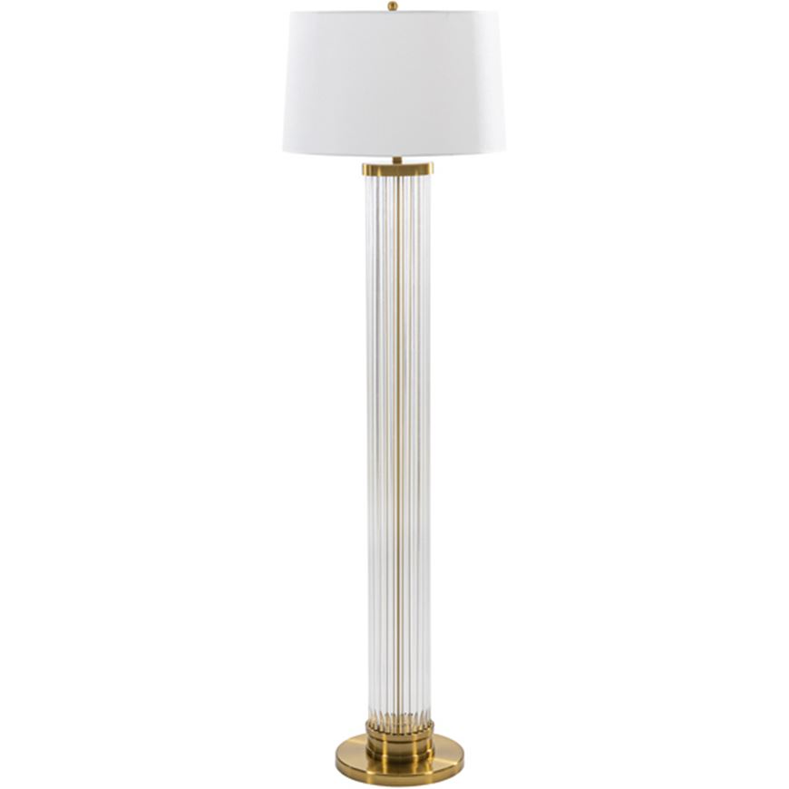 Picture of CORA floor lamp white/gold - H163cm