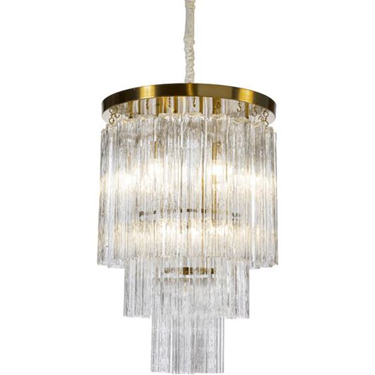 Picture of DAVIS chandelier clear/gold - dia 60cm