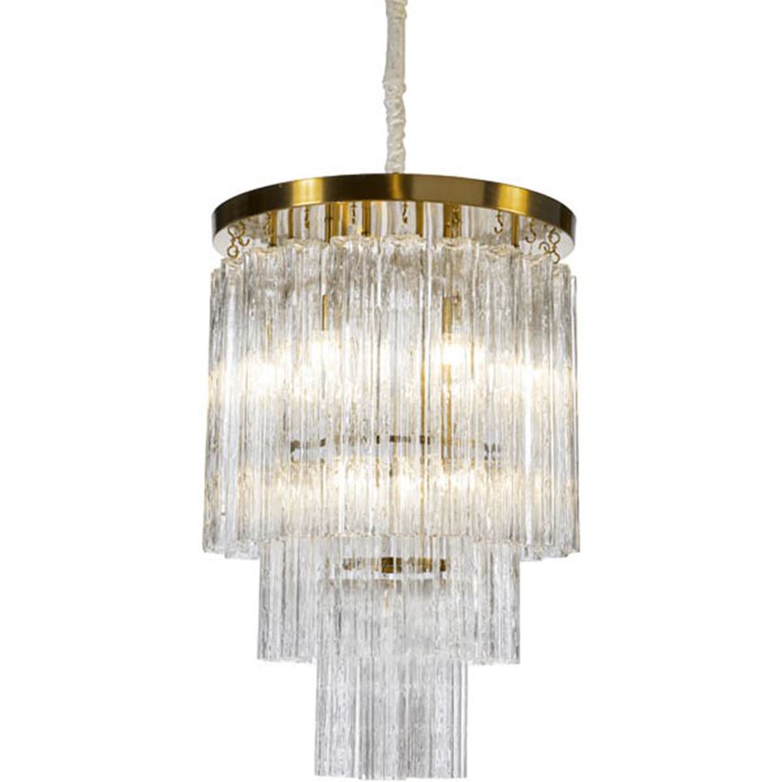 Picture of DAVIS chandelier clear/gold - dia 60cm
