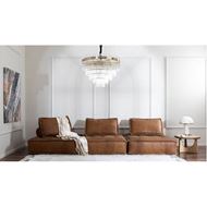 SMART armless chair leather brown