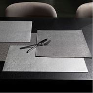 LIBRE place mat 44x33 silver/dark grey