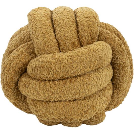 Picture of KNOT cushion yellow - dia 30cm
