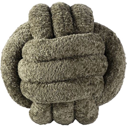 Picture of KNOT cushion green - dia 30cm