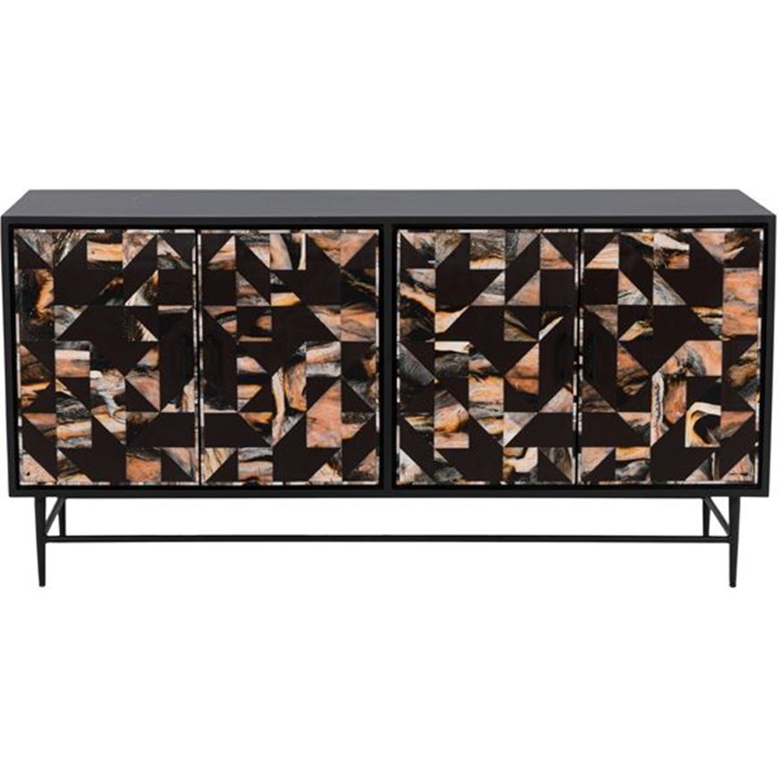 SAMODE sideboard 80x160 brown/black