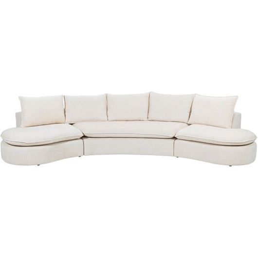 FLORENCE II sofa U chaise white