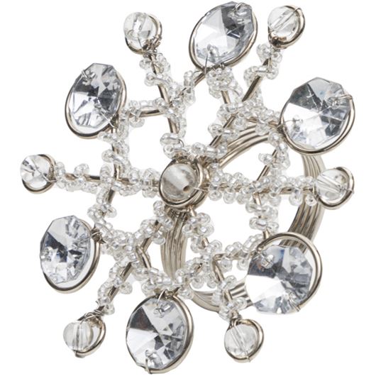 Picture of SNOWFLAKE napkin ring silver
