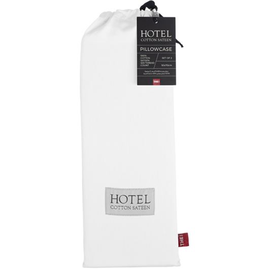 Picture of HOTEL Sateen pillowcase 50x70 set of 2 white