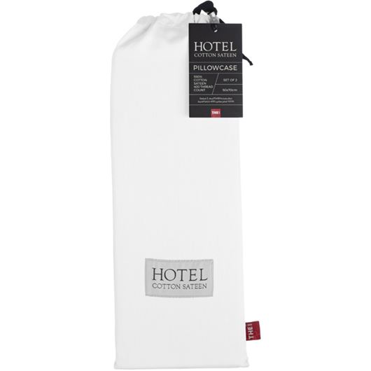 Picture of HOTEL Sateen pillowcase white set of 2 - 50x70cm