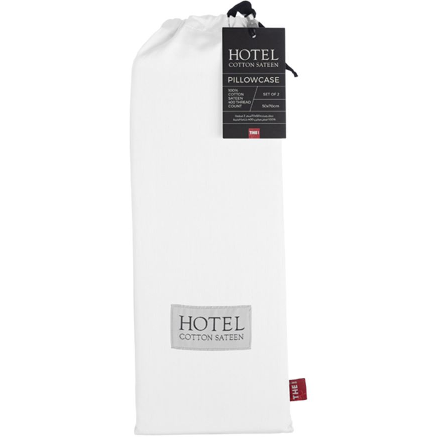Picture of HOTEL Sateen pillowcase white set of 2 - 50x70cm