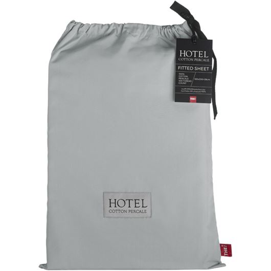 Picture of HOTEL Sateen fitted sheet green - 180x200+39cm
